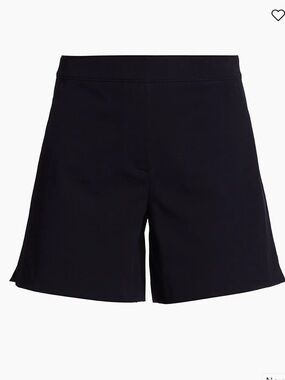 Spanx Polished Stretch-Cotton Shorts navy pull on size xl